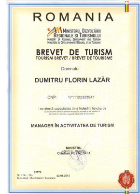 Obtinem brevete de turism