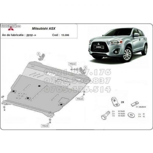 Scut motor metalic Mitsubishi ASX dupa 2010