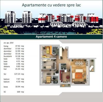 Floreasca - APARTAMENT IN BLOC - 4 CAMERE