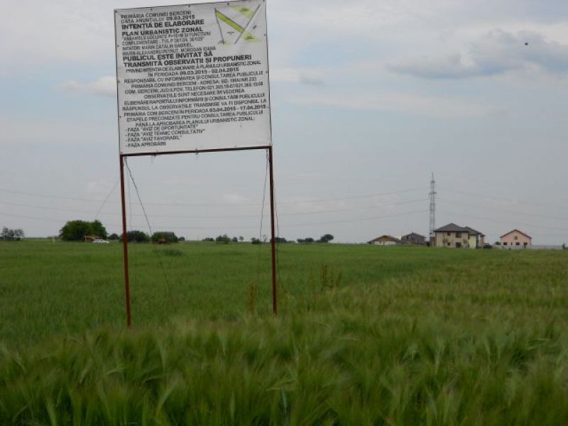 Vand teren pt.casa in comBerceni Ilfov, Proprietar