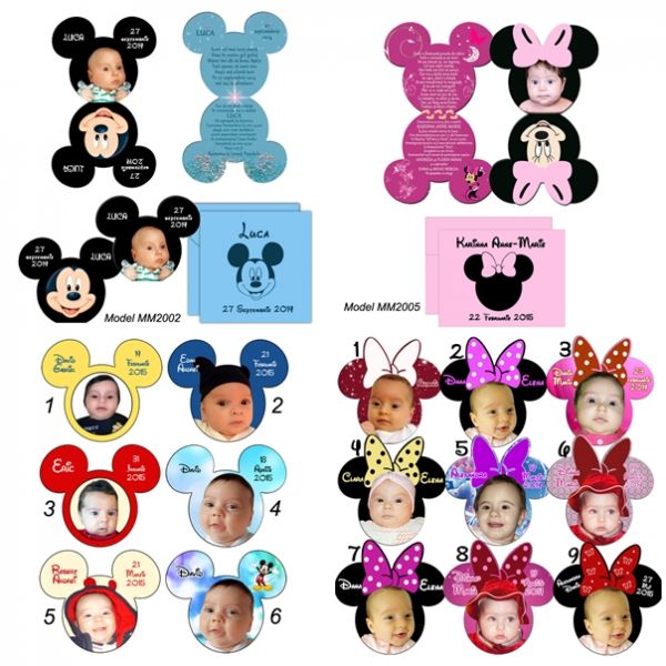 Invitatii si marturii Mickey si Minnie Mouse Constanta 0728955745