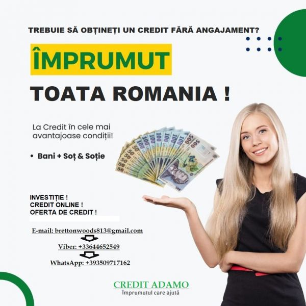 Obțineți un credit rapid, de �ncredere și foarte sigur �n 48 de ore