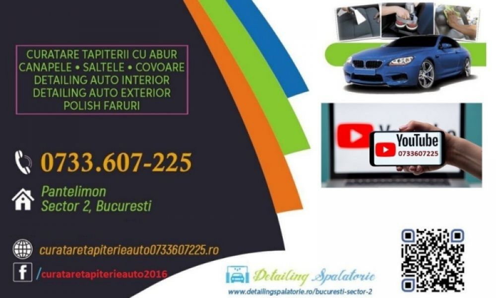 Curatare Tapiterie Auto cu Aburi detailing spalatorie aburi bucuresti igienizare aburi spalare injectie extractie cu aburi