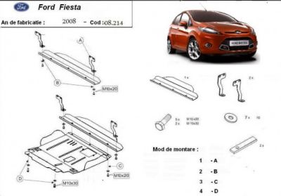 Scut motor Ford Fiesta dupa 2008