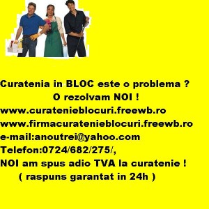 Firma Servicii Curatenie Blocuri 0724 682 275
