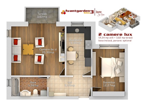Avantgarden3 Sibiu- apartamente complet finisate, de la 27000 EURO