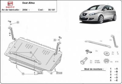 Scut motor metalic Seat Altea dupa 2004