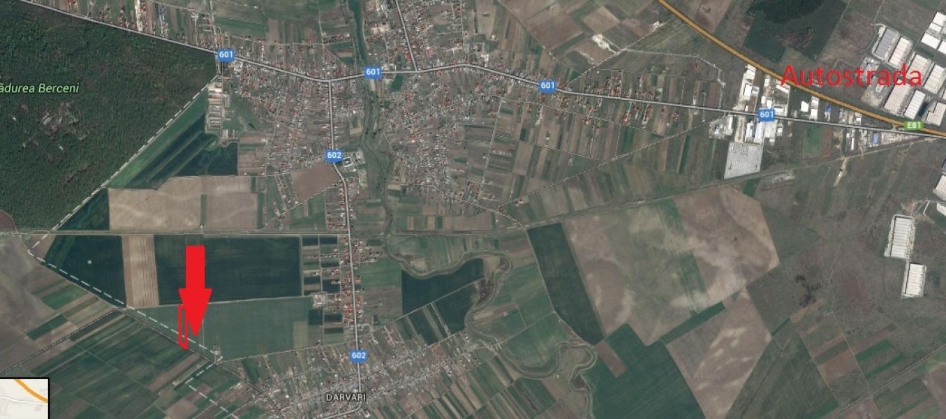 Vand teren Ciorogarla, comuna Darvari, la 10km de Bucuresti