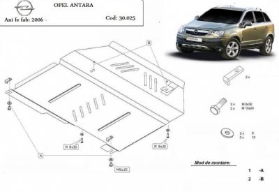 Scut motor Opel Antara dupa 2006