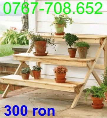 Suport din lemn pentru ghivece, suport din lemn pentru  jardiniere