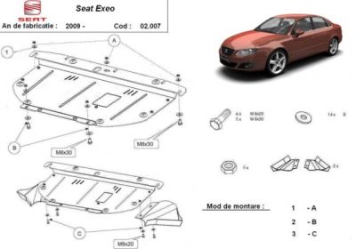 Scut motor din otel Seat Exeo