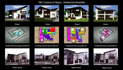 VILA  5 camere in Pipera ARHITECTURA DEOSEBITA