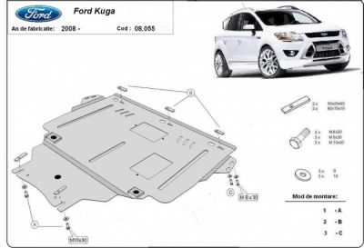 Scut motor metalic Ford Kuga dupa 2008