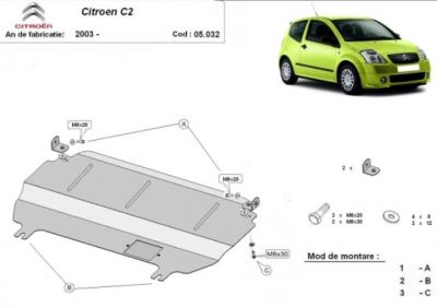 Scut motor Citroen C2
