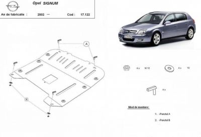 Scut motor metalic Opel Signum realizat dupa 2002