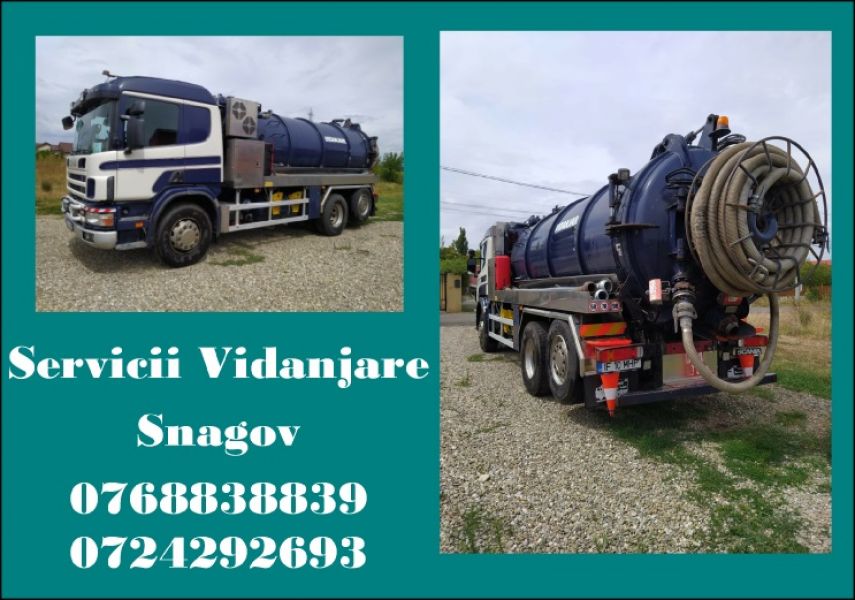 Servicii vidanjare Snagov si localitatile invecinate