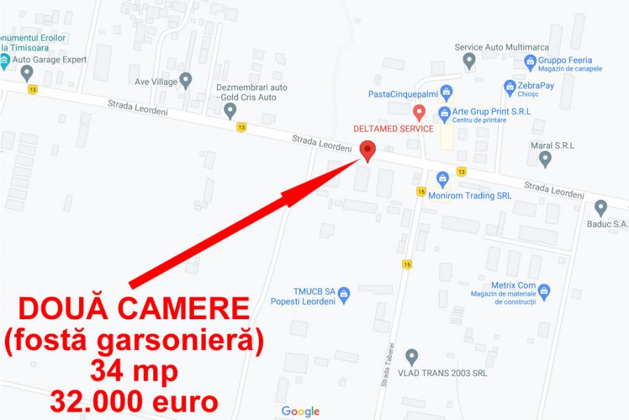 Vand doua camere in Popesti Leordeni, 34 mp