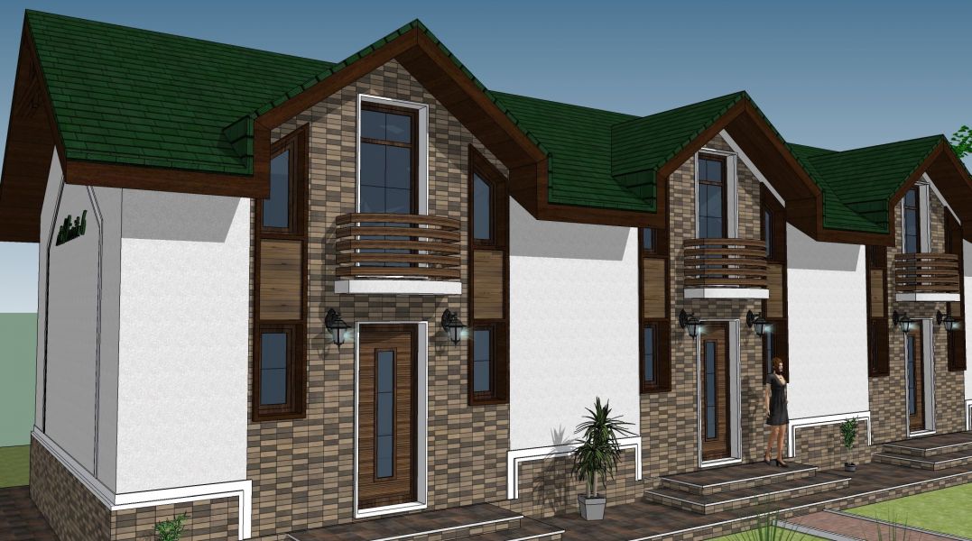 Townhouse a cate 70mp P+M in Chitila
