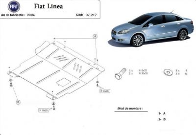Scut motor metalic Fiat Linea fabr. dupa 2006