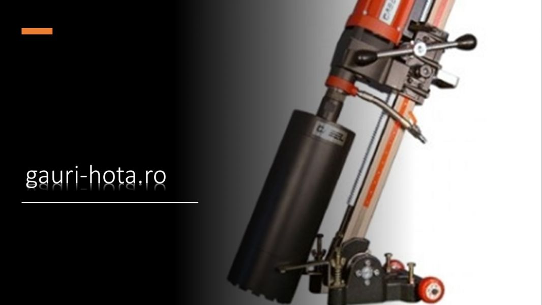 Efectuam gaura de hota cu carota umeda