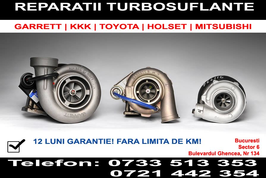 Reparatii turbosuflante (100% putere)