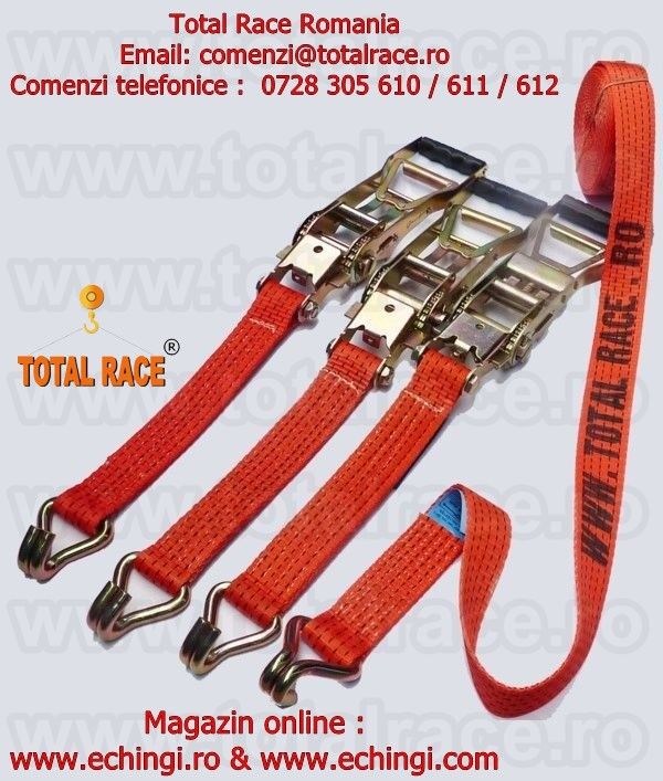  Elemente de fixare si ancorare a incarcaturii pentru camioane, chingi ancorare Total Race