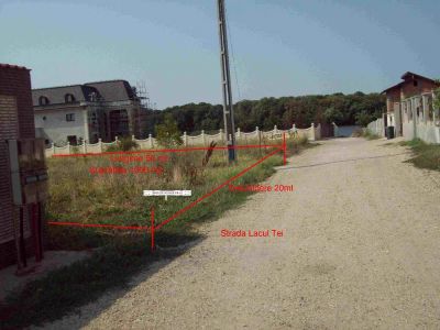 Particular vand teren intravilan 1000 mp langa Manastirea Cernica