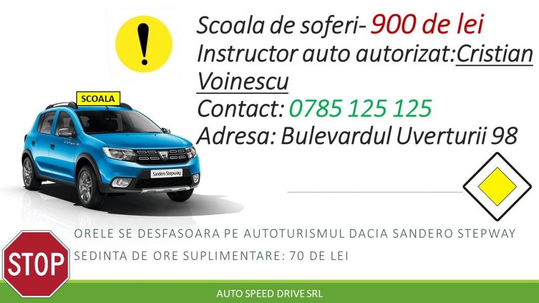 Scoala de soferi-Dacia Sandero Stepway