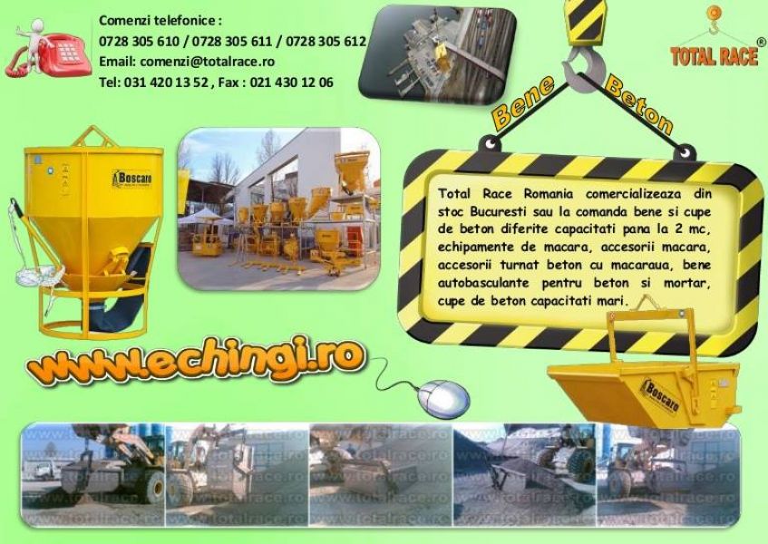  Cupe de beton productie Italia Total Race