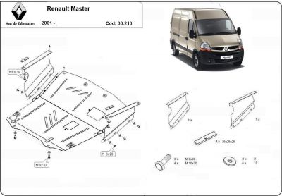 Scut metalic Renault Master realizat dupa 2001