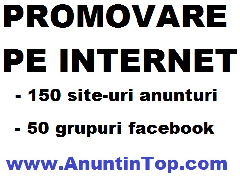 Promovare Internet pe siteuri anunturi si facebook