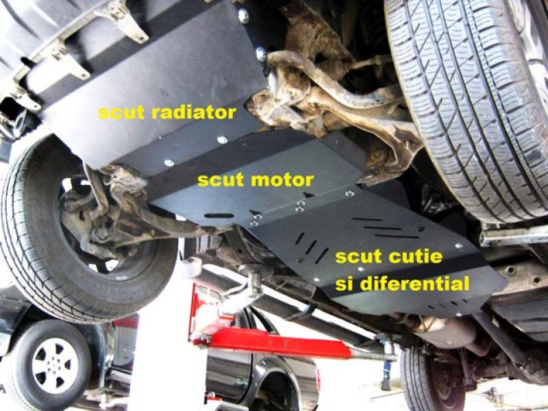 Scut motor din otel Nissan Navara D40