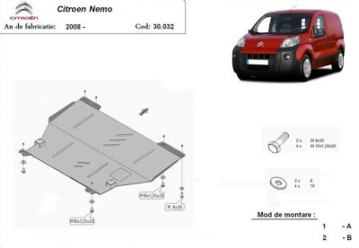 Scut motor Citroen Nemo generatia noua