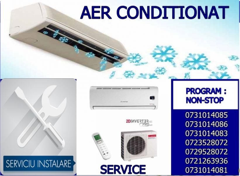 Instalari aparate aer conditionat, service si mentenanta