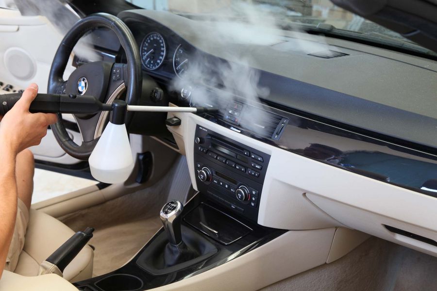 Curatare tapiterie auto cu aburi detailing tapiterie spalatorie auto spalare interior auto