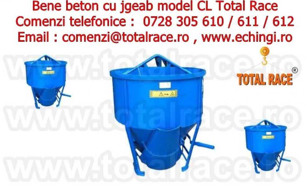  Bene beton , cupe macarale, bene macara , cupa beton Total Race