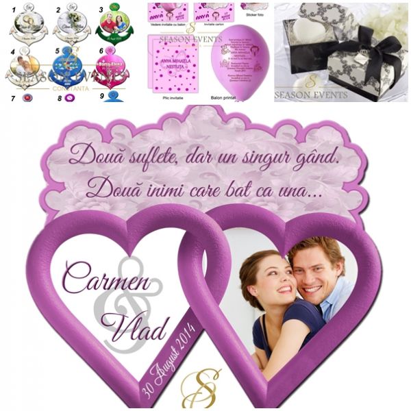Invitatii nunta Constanta, invitatii botez Constanta, invitatii evenimente Constanta 0762649069