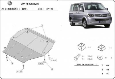 Scut motor metalic VW Caravell dupa 2010