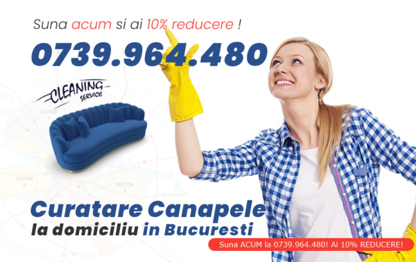 Curatare canapele in Bucuresti
