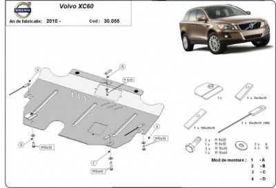 Scut motor metalic Volvo XC60 dupa 2010