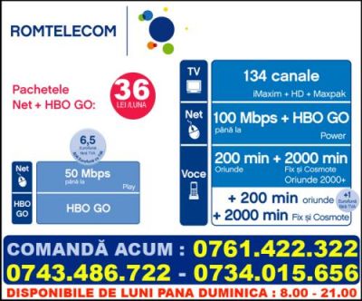 Instalez internet Romtelecom Crangasi