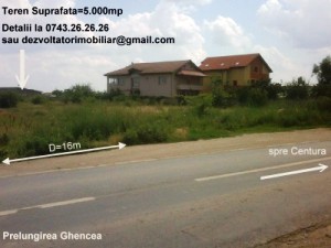 Proprietar vinde teren pe prelungirea Ghencea
