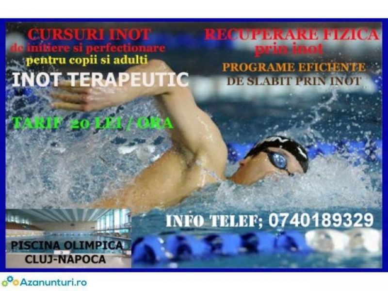 Cursuri de inot,initiere si perfectionare pentru copii si adulti.