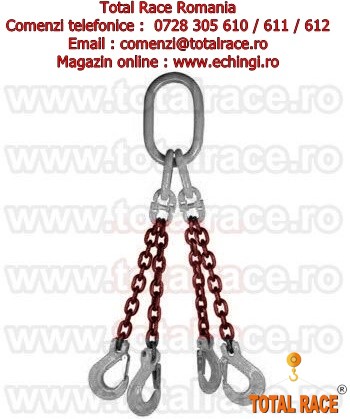 Echipament ridicare lant grad 100 3 brate cu carlige rotative cu autoblocare Total Race