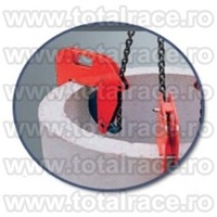 Lanturi cu 3 ramuri si clesti ridicat tuburi sisteme de canalizare 