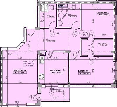 Apartament 3 camere