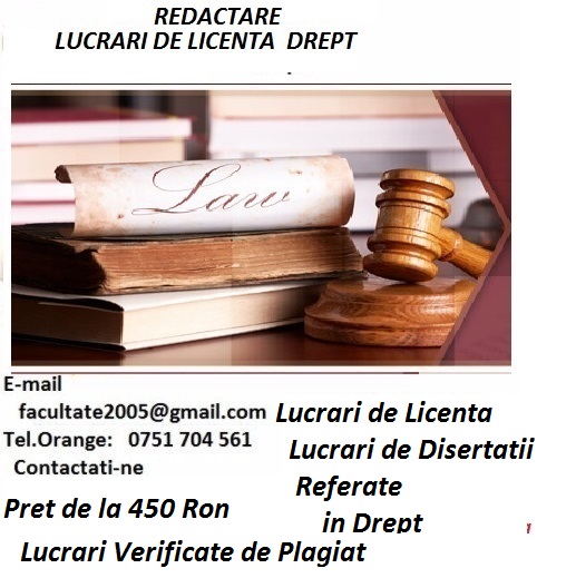 Redactam Lucrari Licenta,Disertatii in Drept