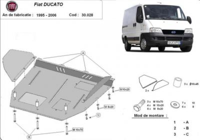 Scut motor metalic Fiat Ducato 1995 - 2006