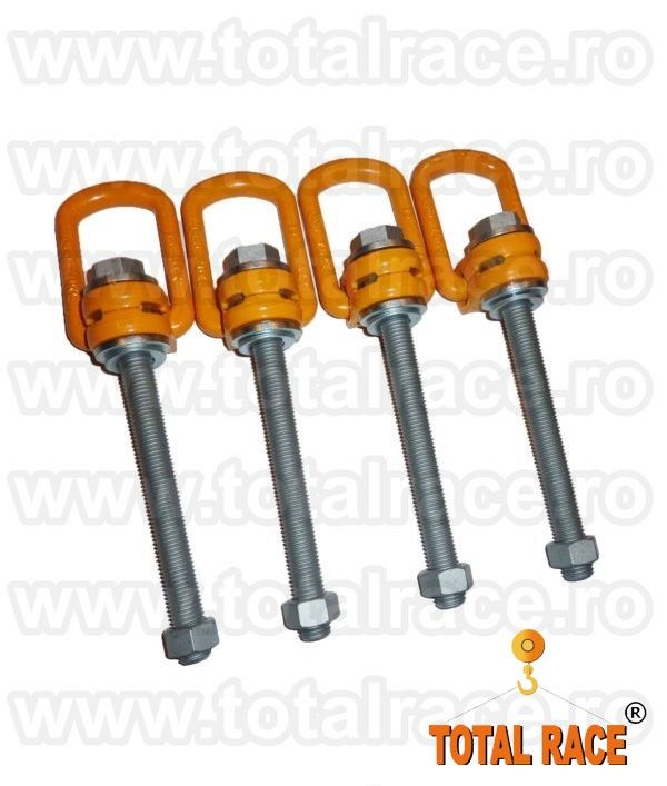  Puncte prindere cu fixare prin �nşurubare cu tija lunga si piulita   