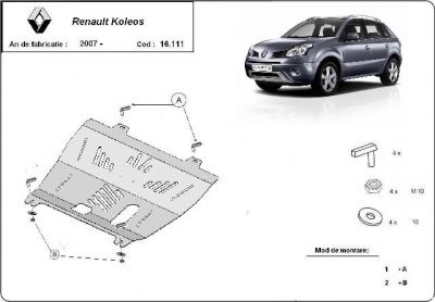 Scut motor otel Renault Koleos modelele de dupa 2008